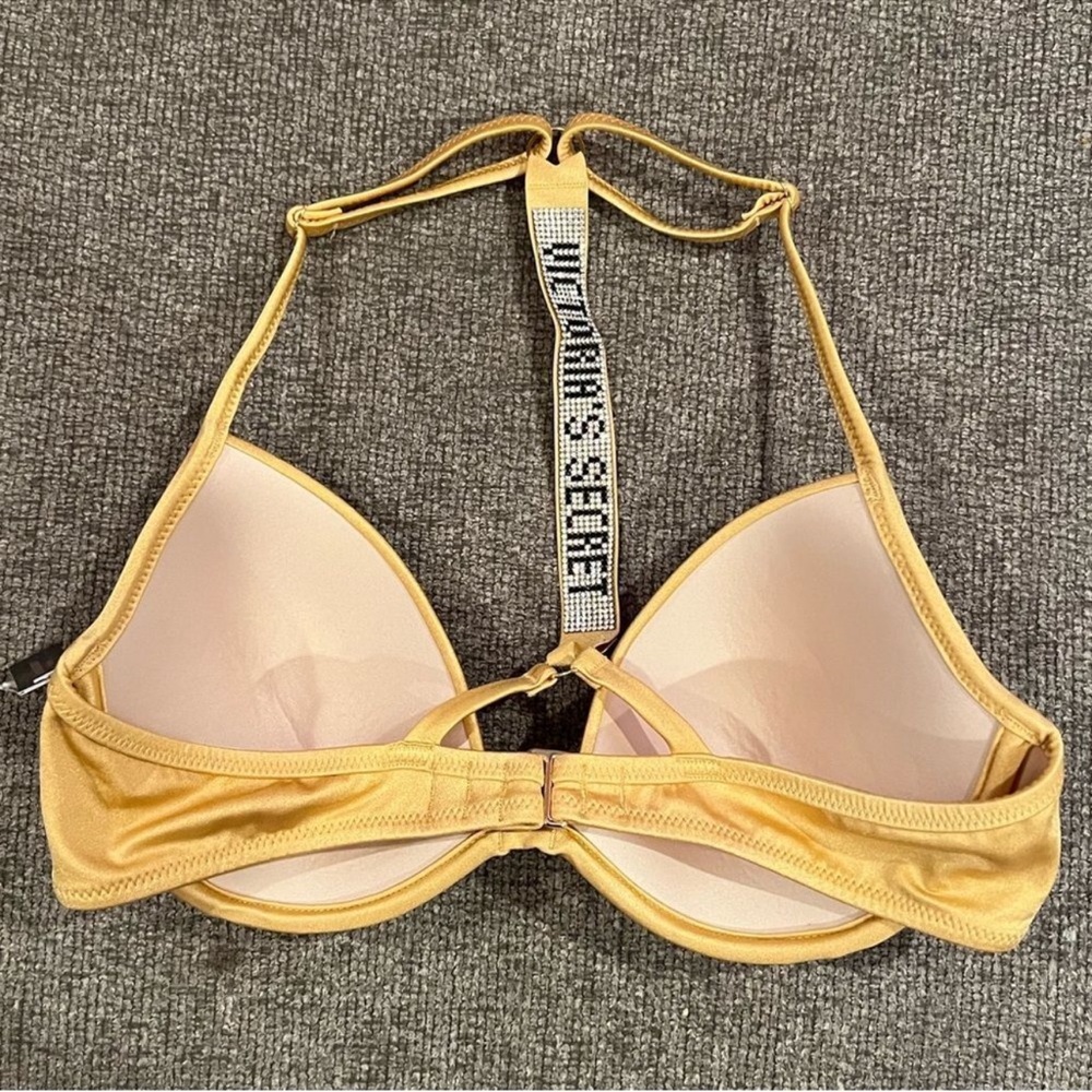 Victoria's Secret Gold Yellow Push-Up Bikini Top